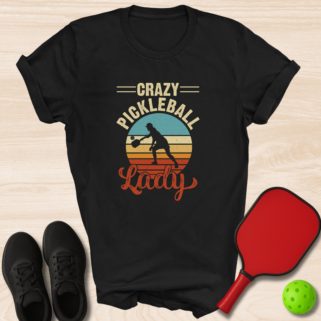 Crazy Pickleball Lady - Sunset
