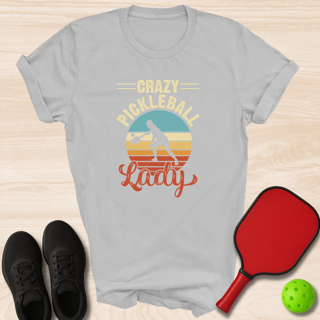 Crazy Pickleball Lady - Sunset