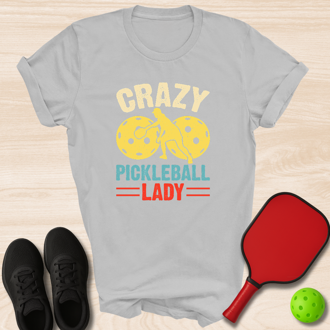 Crazy Pickleball Lady
