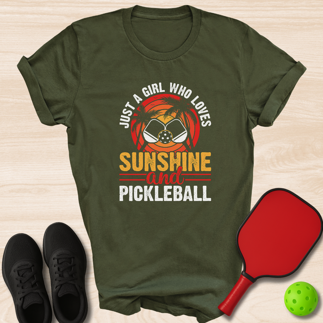 Just A Girl Who Loves Sunsets And Pickleball
