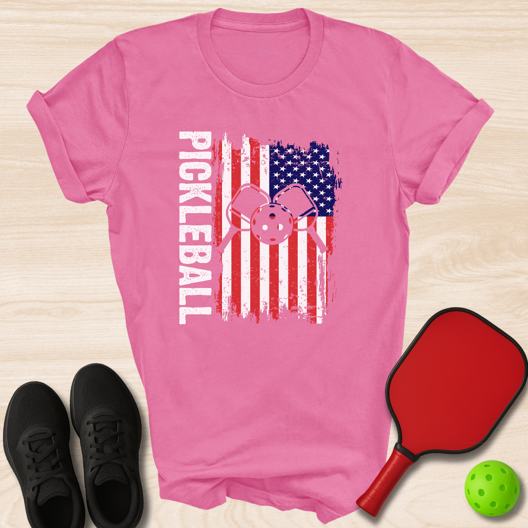 Pickleball American Flag