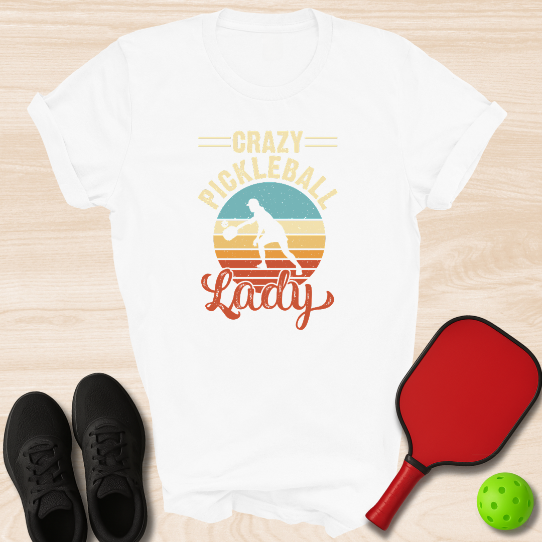 Crazy Pickleball Lady - Sunset