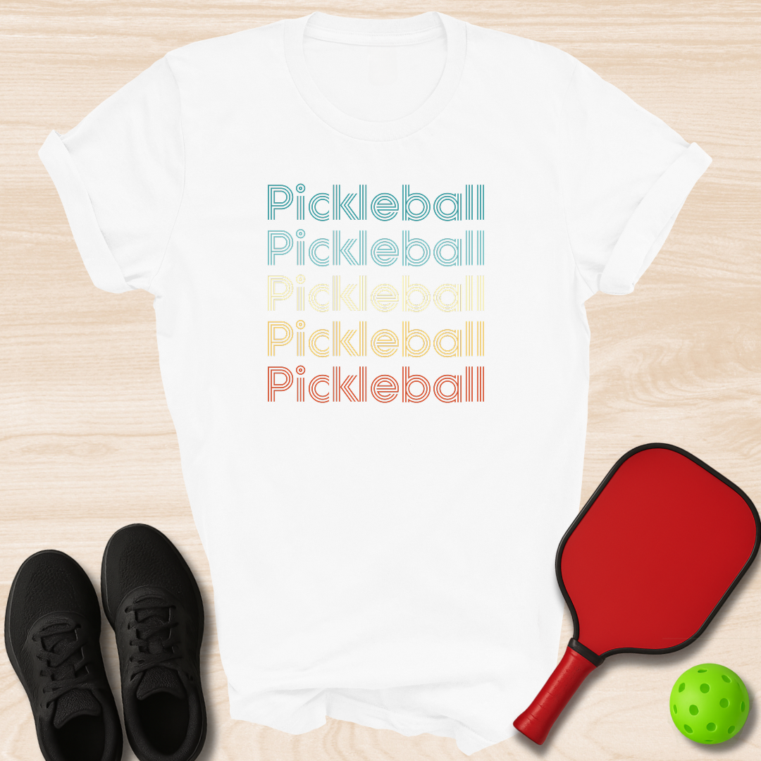 Pickleball Retro Text