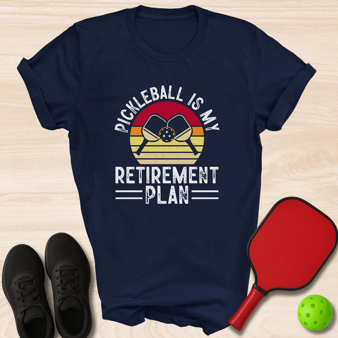 Pickleball Is My Retirement Plan Retro Sunset