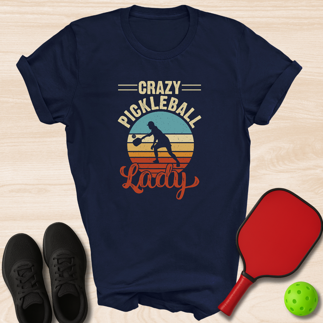 Crazy Pickleball Lady - Sunset
