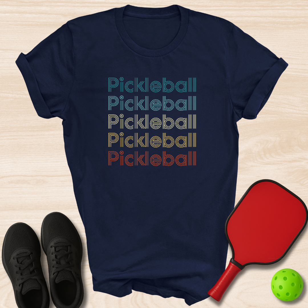 Pickleball Retro Text