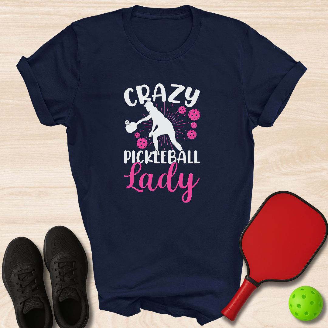 Crazy Pickleball Lady Pink