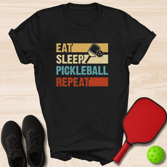 Eat Sleep Pickleball Repeat Square