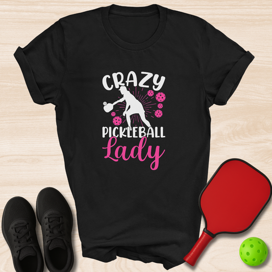Crazy Pickleball Lady Pink