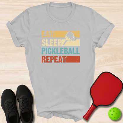 Eat Sleep Pickleball Repeat Square