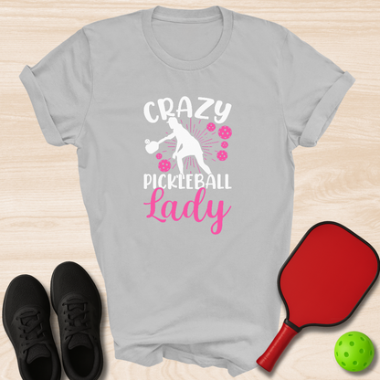 Crazy Pickleball Lady Pink