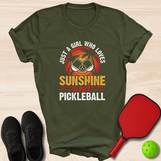 Just A Girl Who Loves Sunsets And Pickleball
