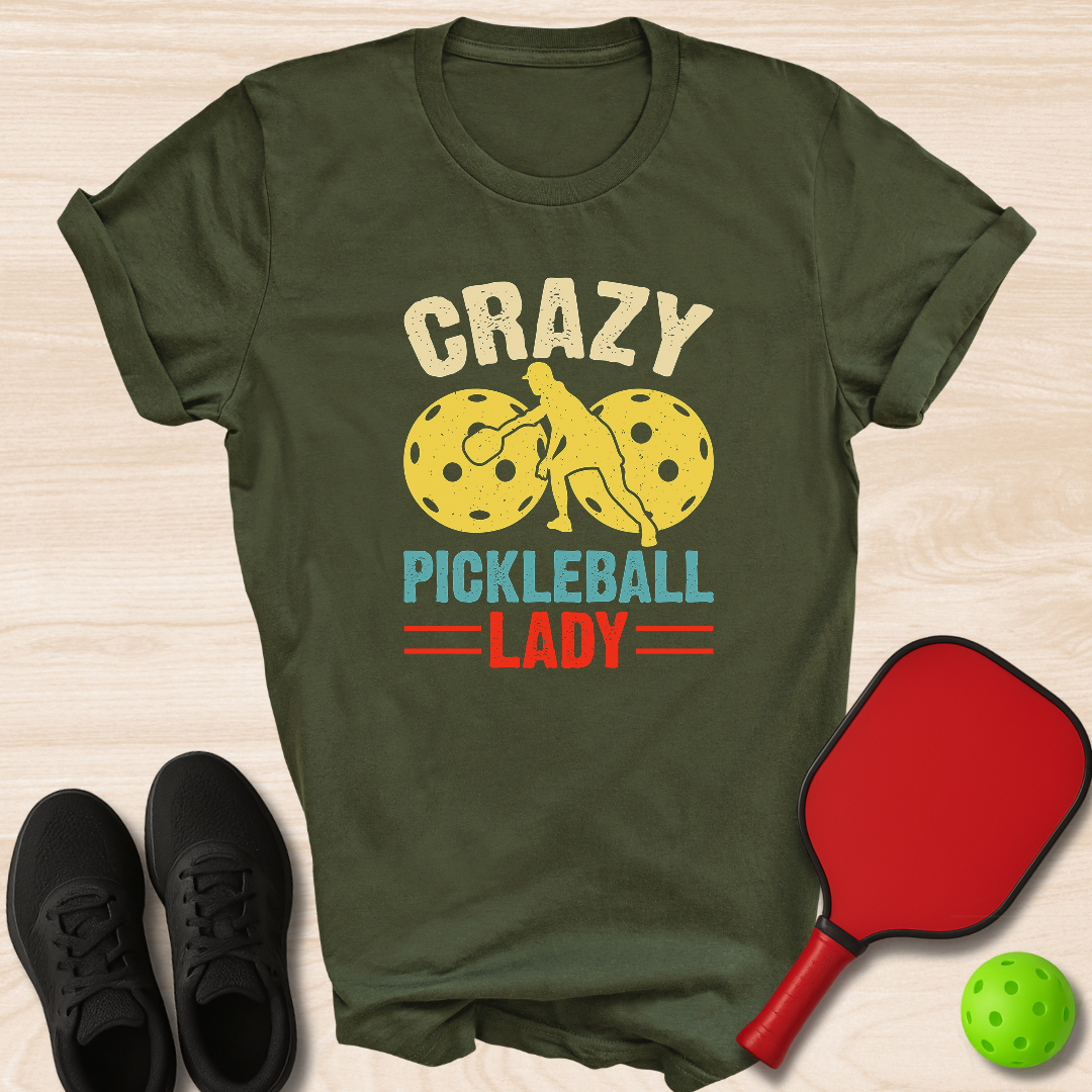 Crazy Pickleball Lady