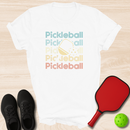 Pickleball With Paddle Silhouette