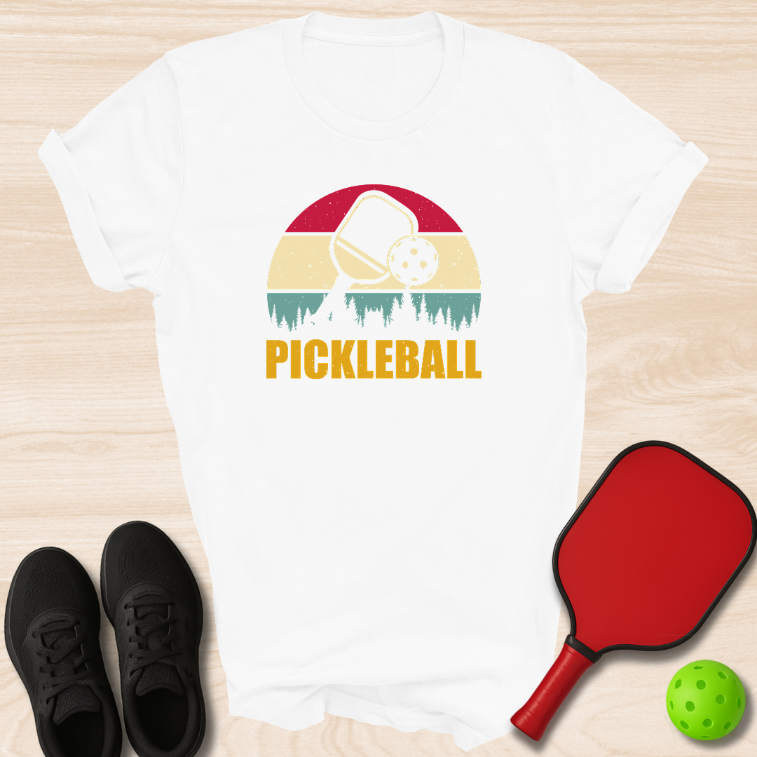 Pickleball Forest Sunset