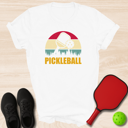 Pickleball Forest Sunset