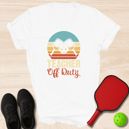 Teacher Off Duty Retro Sunset