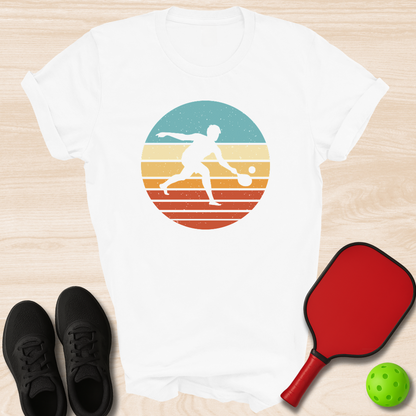 Pickleball Sunset Silhouette