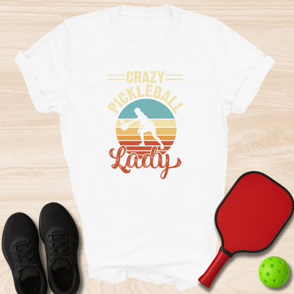 Crazy Pickleball Lady - Sunset