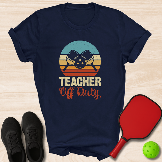 Teacher Off Duty Retro Sunset