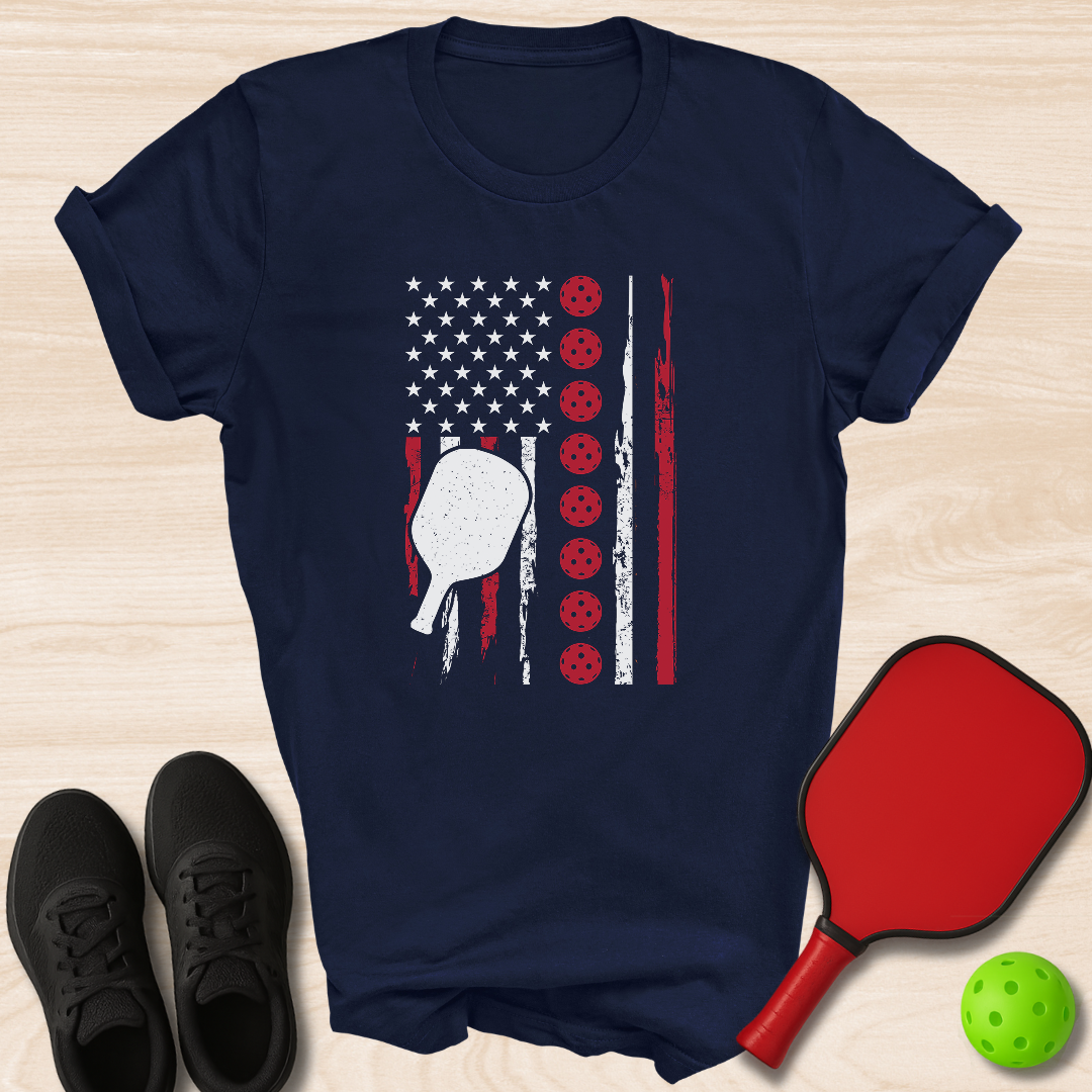 Pickleball Patriotic Flag