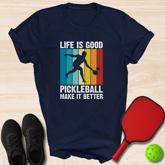 Life Is Good Pickleball Makes It Better Retro