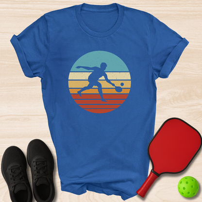 Pickleball Sunset Silhouette