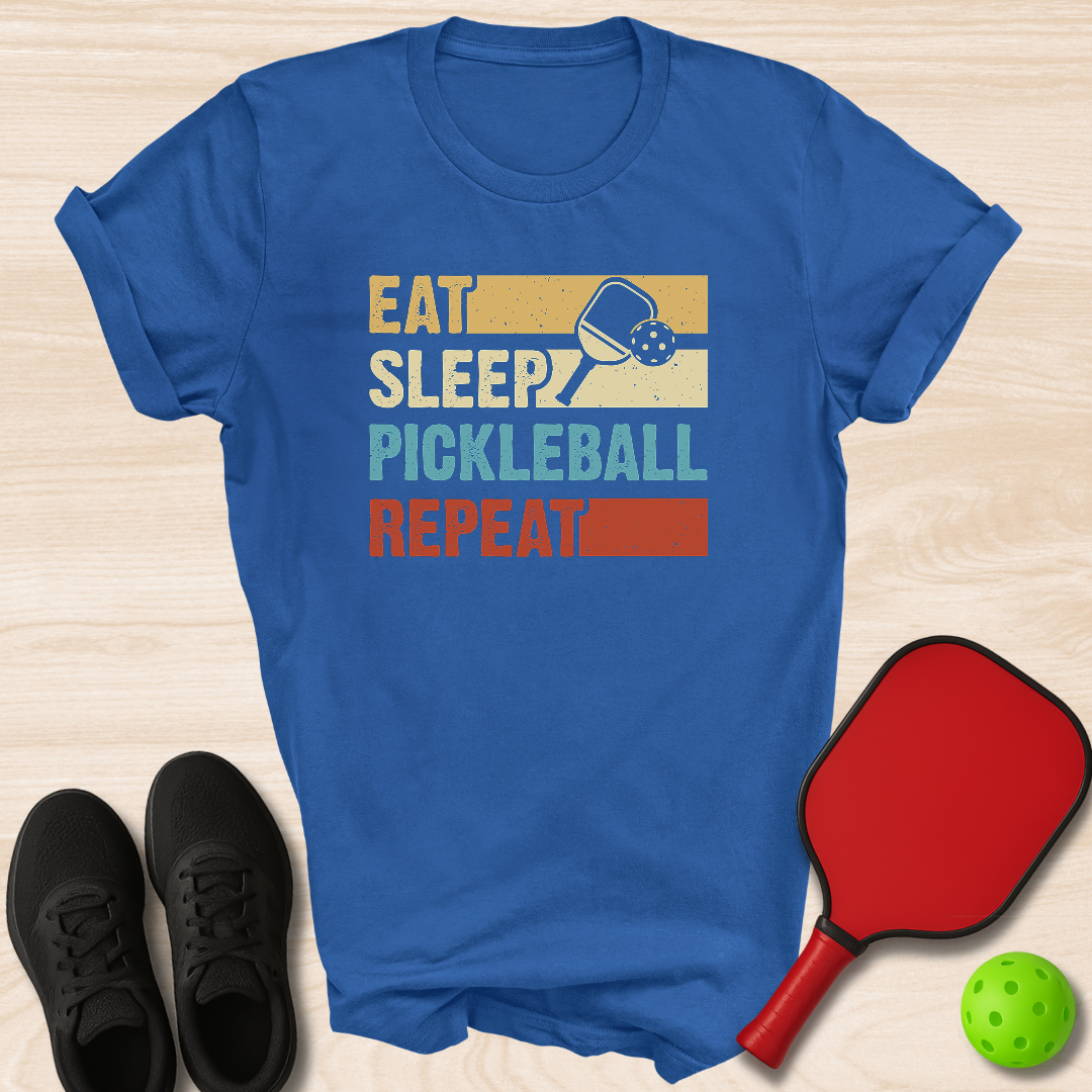 Eat Sleep Pickleball Repeat Square