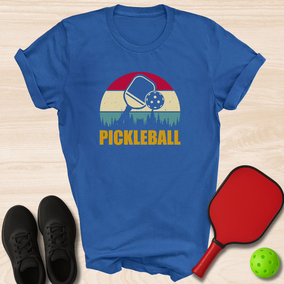 Pickleball Forest Sunset