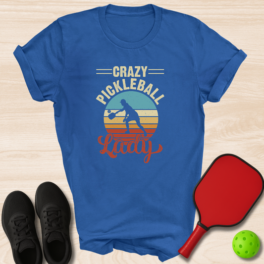 Crazy Pickleball Lady - Sunset
