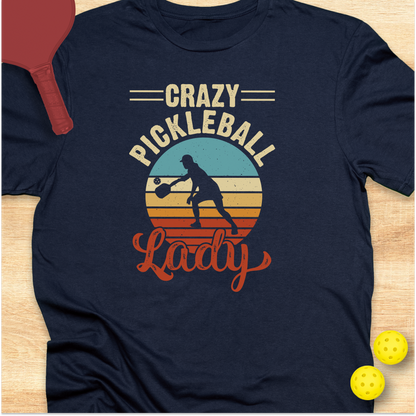 Crazy Pickleball Lady - Sunset