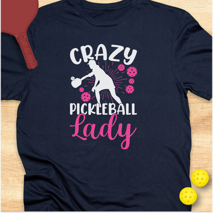 Crazy Pickleball Lady Pink