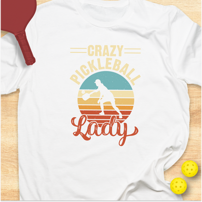 Crazy Pickleball Lady - Sunset