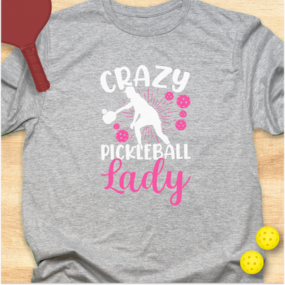 Crazy Pickleball Lady Pink