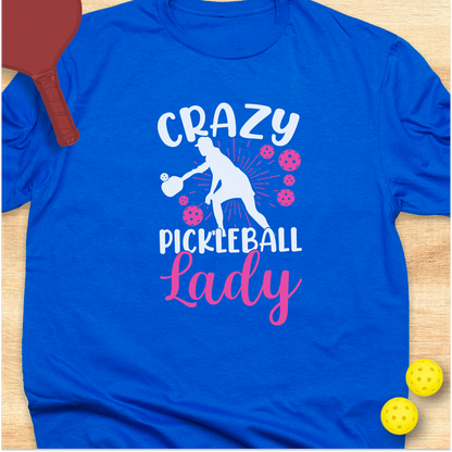 Crazy Pickleball Lady Pink