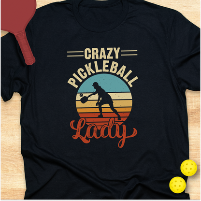 Crazy Pickleball Lady - Sunset