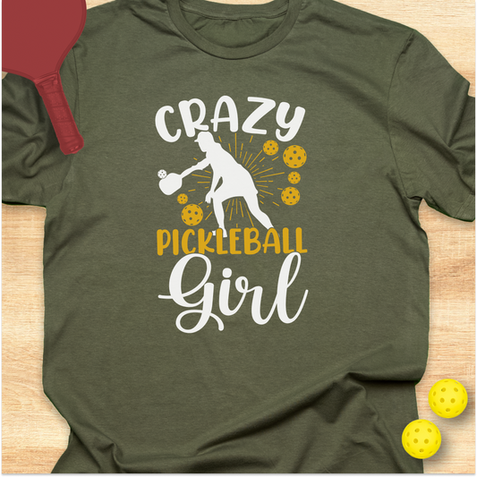 Crazy Pickleball Girl